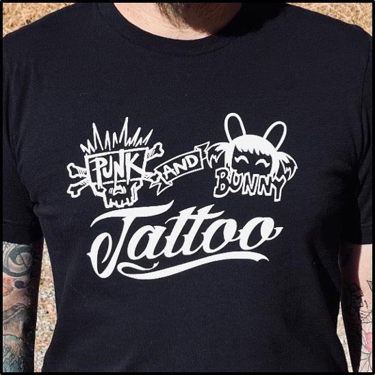 Punk and Bunny Tattoo - Traditional Logo Tee